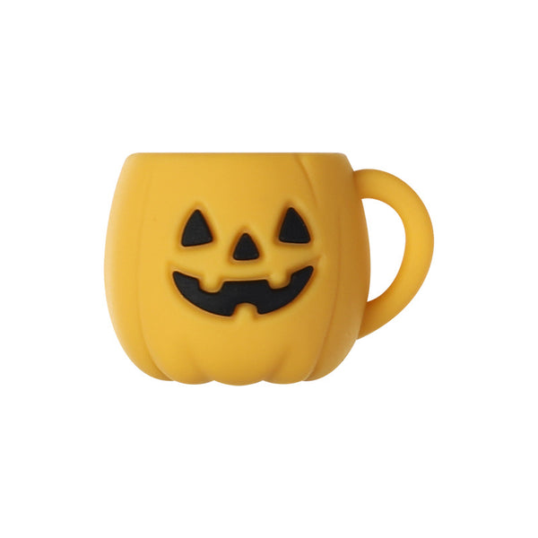 3D Punpkin cups Silicone Focal Beads