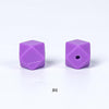 20pcs 14mm Silicone Hexagon Beads