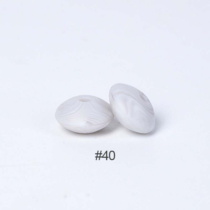 Perles en silicone en forme de soucoupe de 12 mm