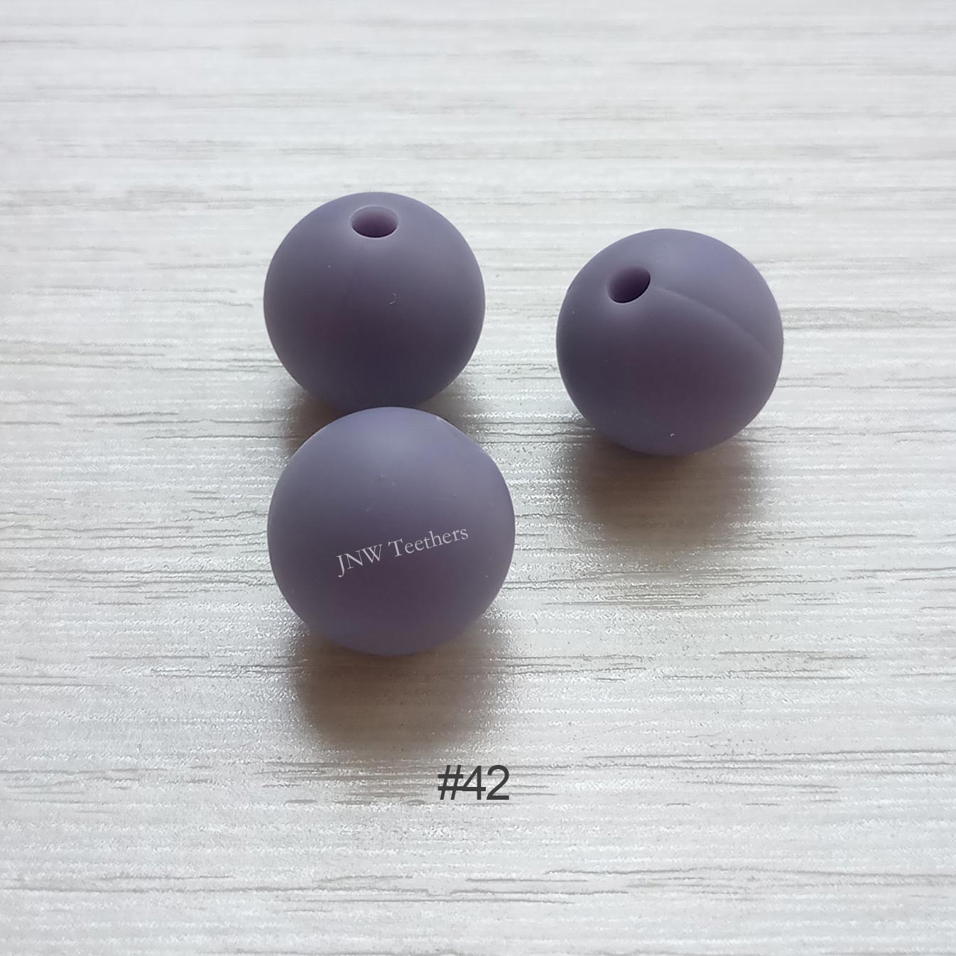 42 Move purple silicone round beads 9mm 12mm 15mm