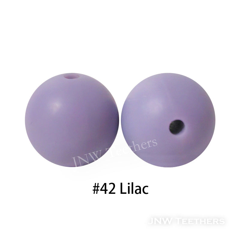 JNWTeethers 9mm silicone round beads lilac