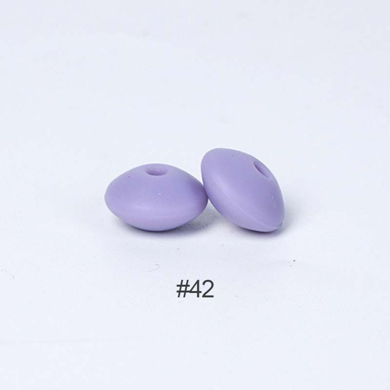 Perles en silicone en forme de soucoupe de 12 mm