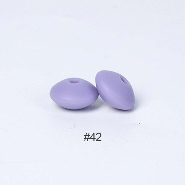 Perles en silicone en forme de soucoupe de 12 mm
