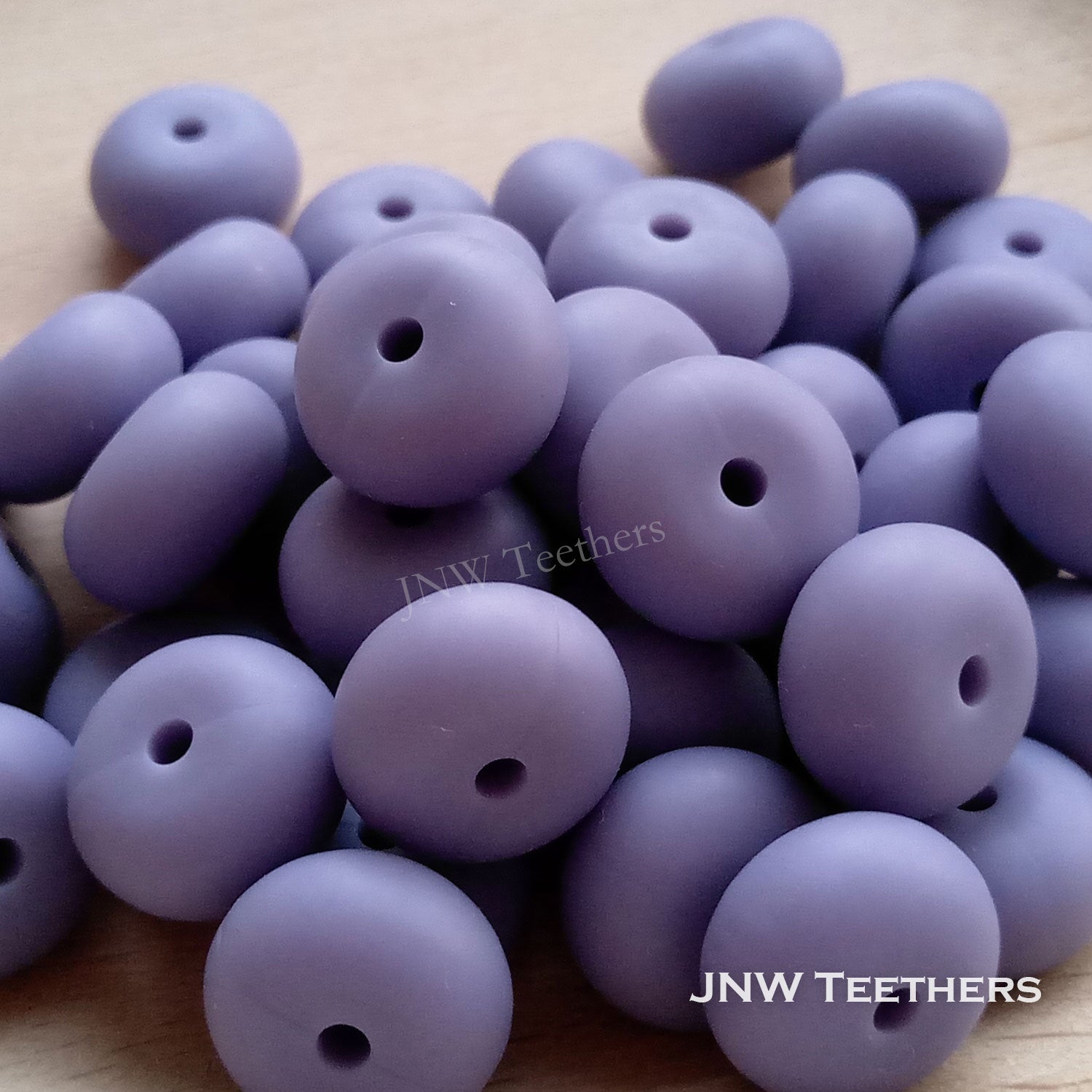 14mm Silicone Abacus - Lilac
