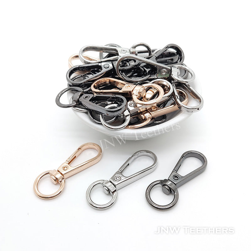 42mm metal plated swivel clips