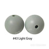 JNWTeethers 9mm silicone round beads light gray