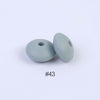 Perles en silicone en forme de soucoupe de 12 mm