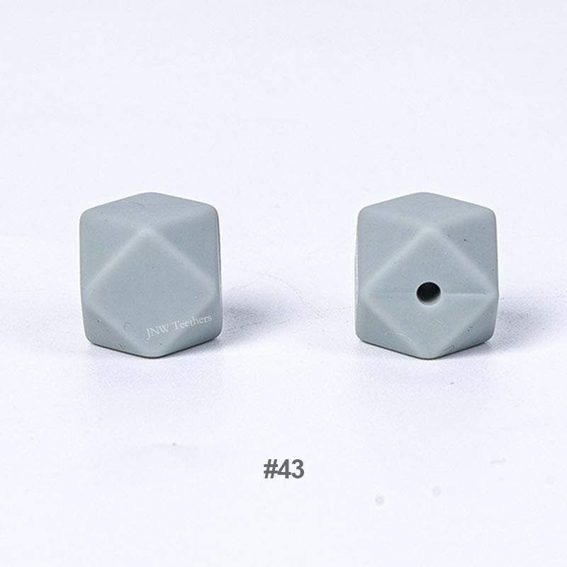 20pcs 14mm Silicone Hexagon Beads