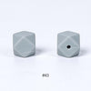 20pcs 14mm Silicone Hexagon Beads
