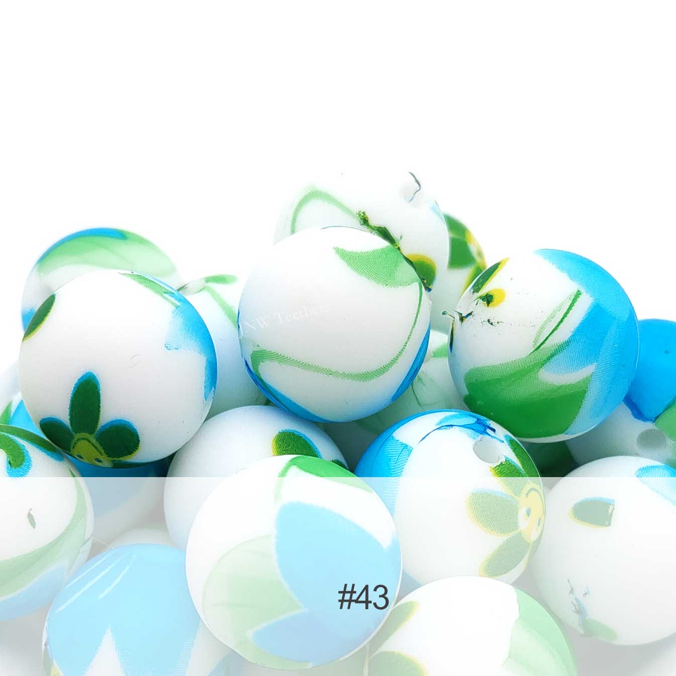 Silicone Print Beads #43