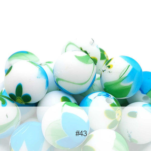 Silicone Print Beads #43