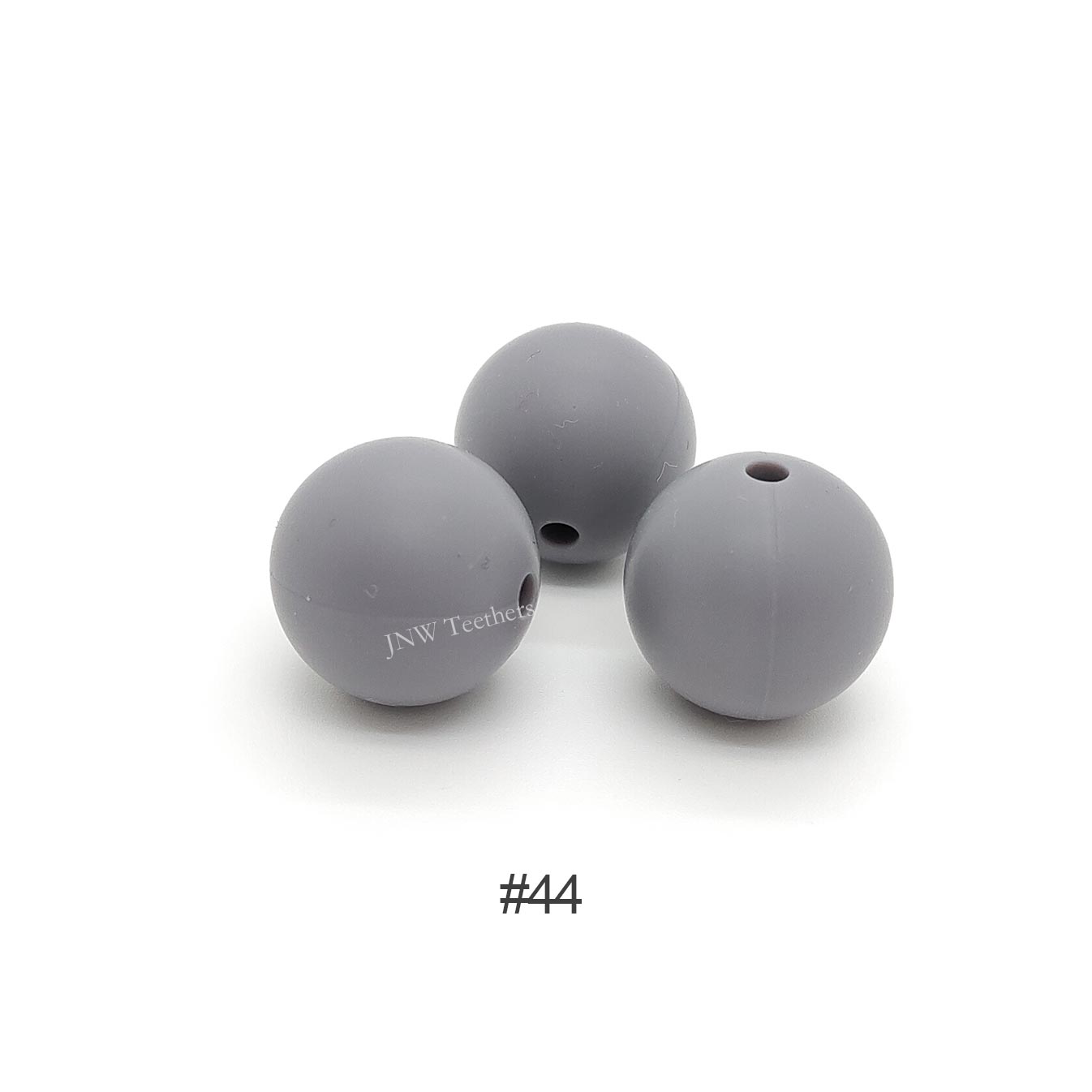 44 Gray purple silicone round beads 9mm 12mm 15mm