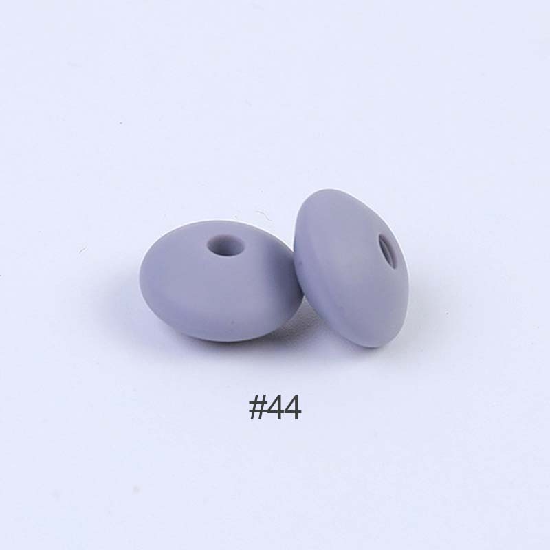 Perles en silicone en forme de soucoupe de 12 mm