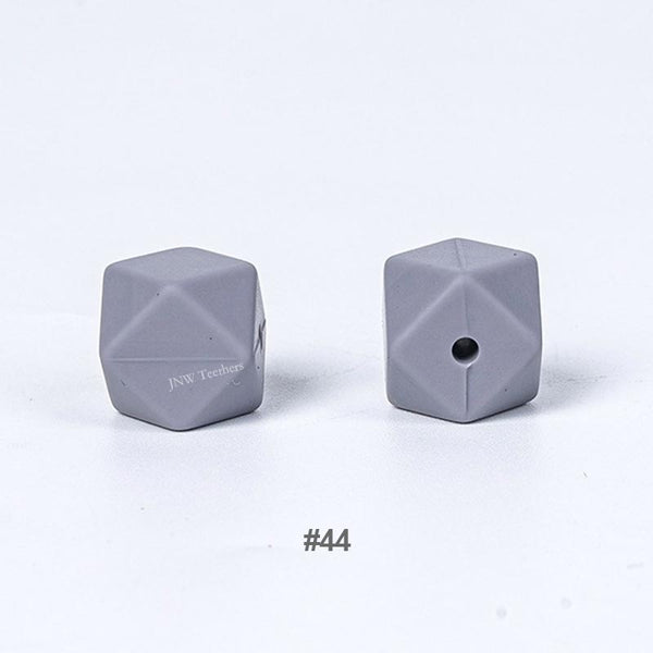 20pcs 14mm Silicone Hexagon Beads