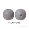 JNWTeethers 9mm silicone round beads gray purple