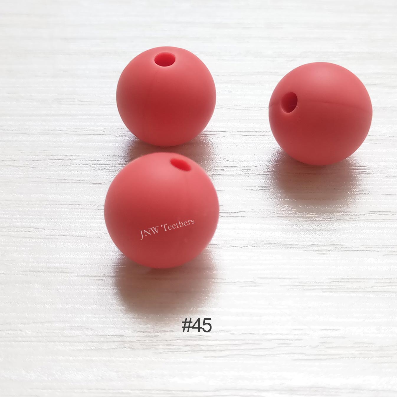 45 Fusion Coral silicone round beads 9mm 12mm 15mm