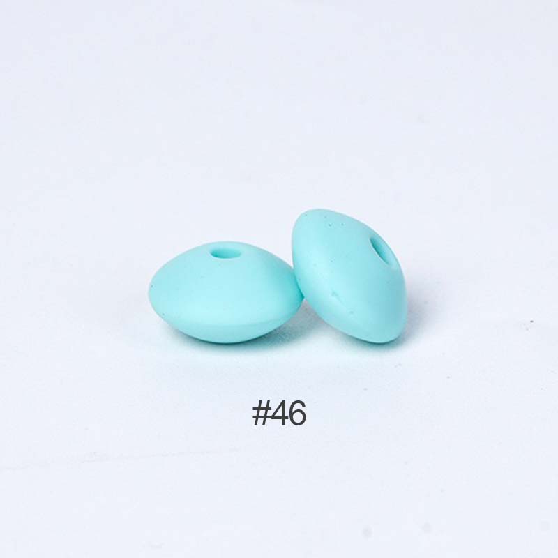 Perles en silicone en forme de soucoupe de 12 mm