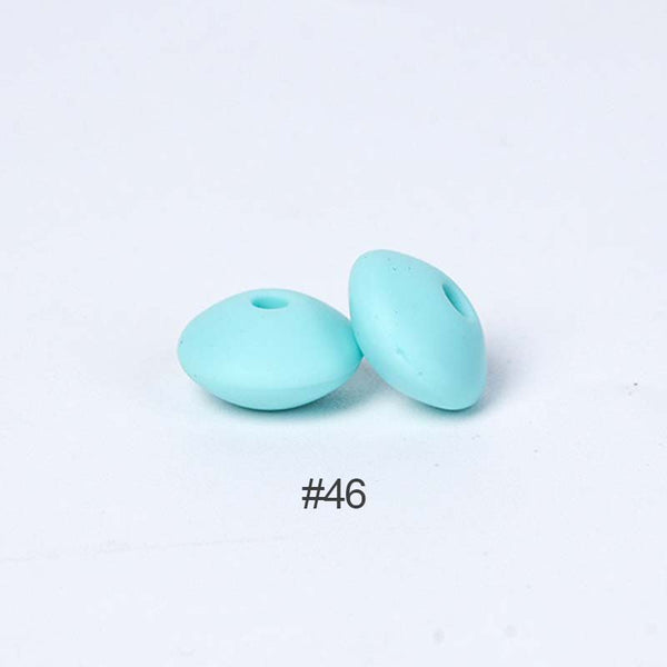 Perles en silicone en forme de soucoupe de 12 mm