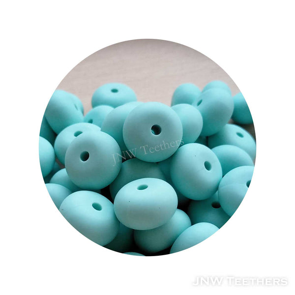 14mm Silicone Abacus - Aruba Blue