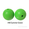 JNWTeethers 12mm silicone round beads summer green