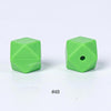 20pcs 14mm Silicone Hexagon Beads