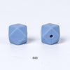 20pcs 14mm Silicone Hexagon Beads
