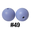 20pcs 12mm Round Silicone Beads