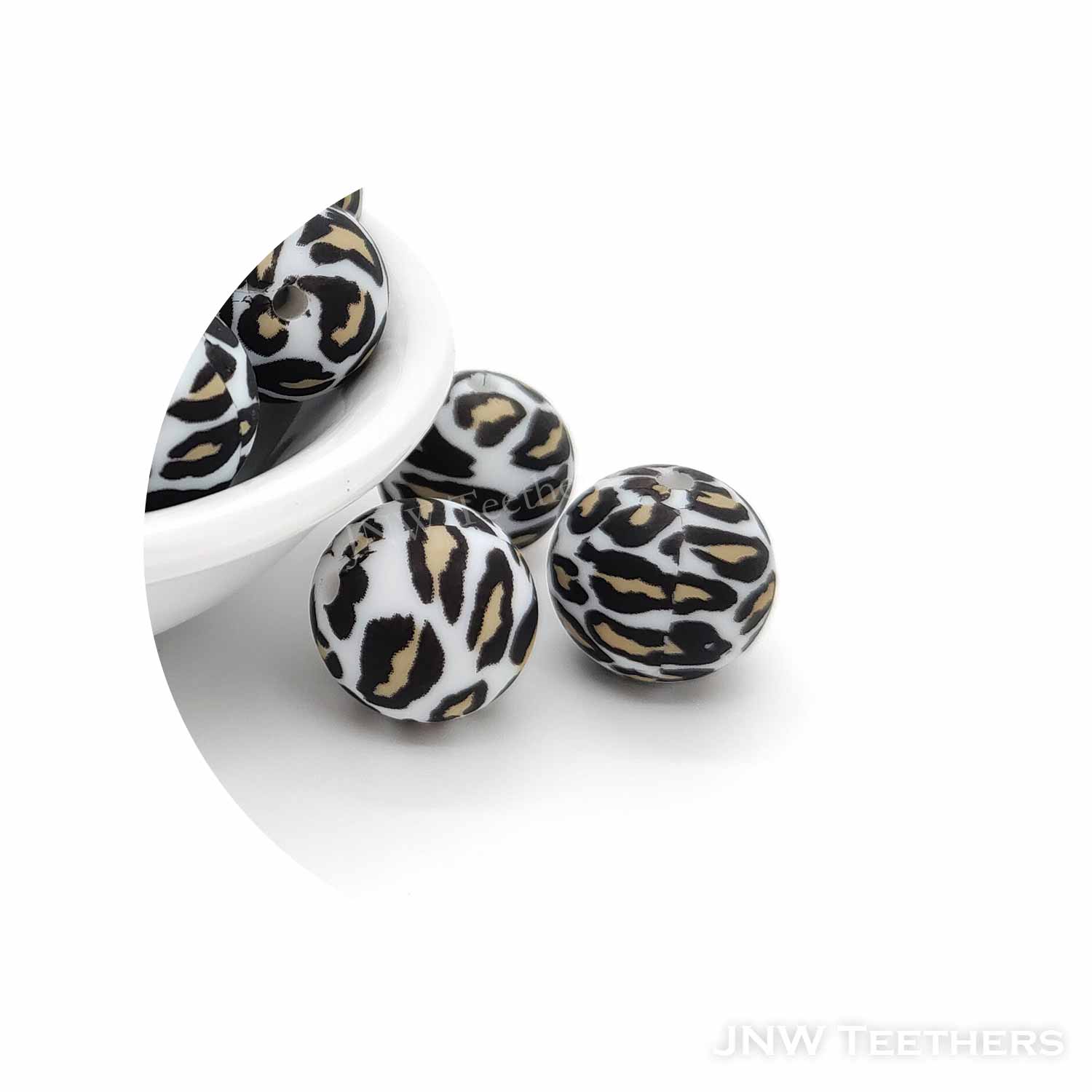 Triple Color Prints #5 Silicone Beads