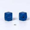 20pcs 14mm Silicone Hexagon Beads