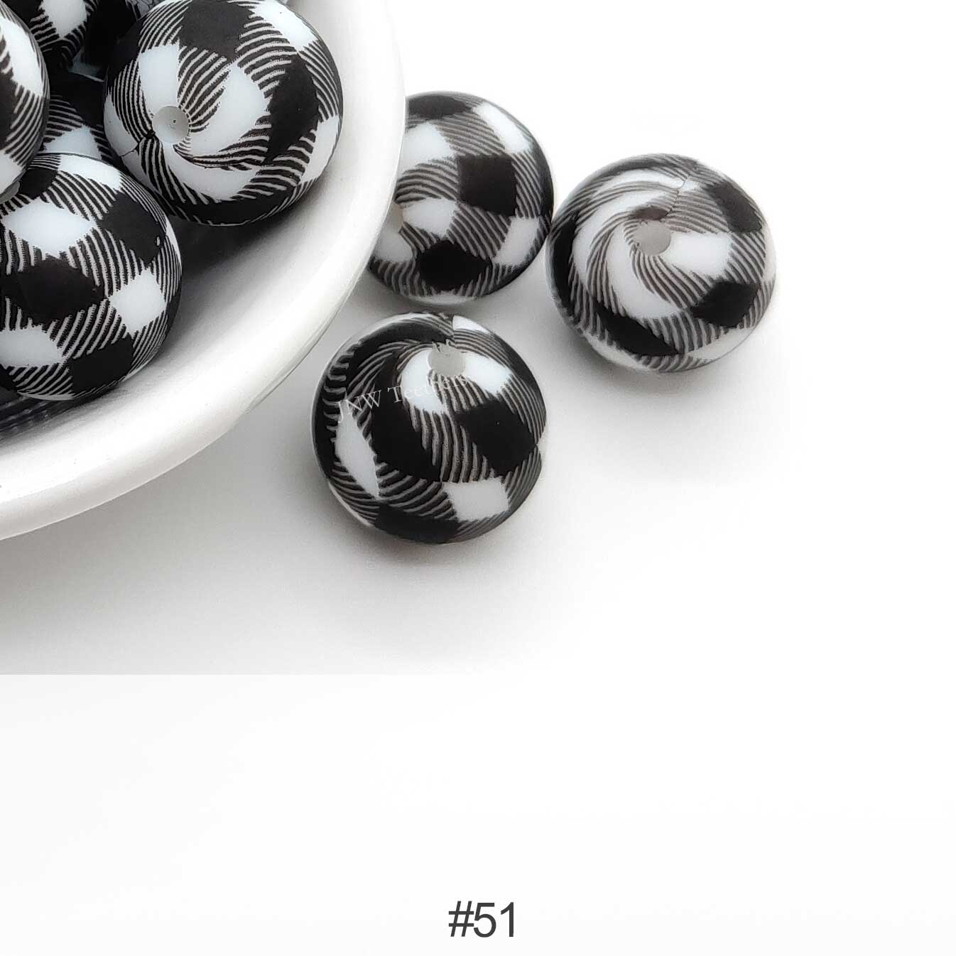 Silicone Print Beads #51