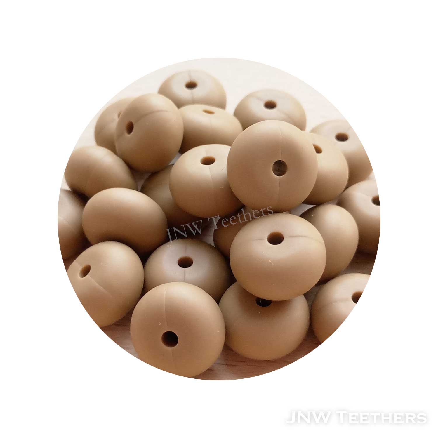 14 mm Silikon-Abakus - Dunkles Haferflocken