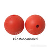 JNWTeethers 12mm silicone round beads mandarin red