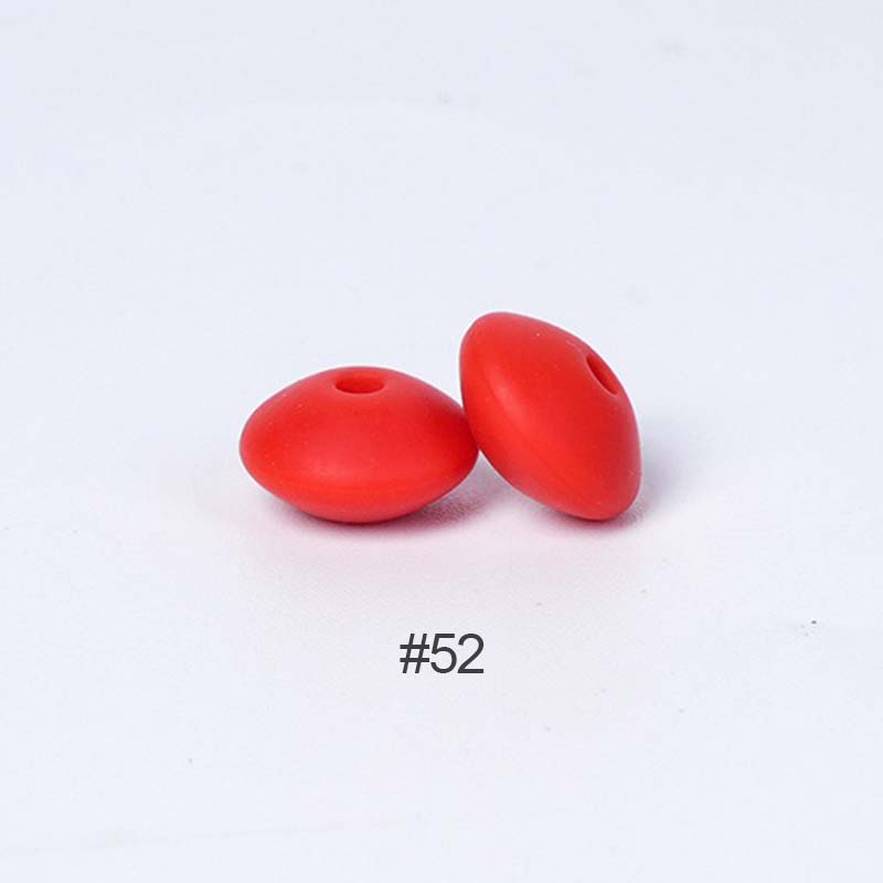 Perles en silicone en forme de soucoupe de 12 mm