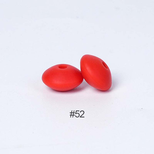 Perles en silicone en forme de soucoupe de 12 mm
