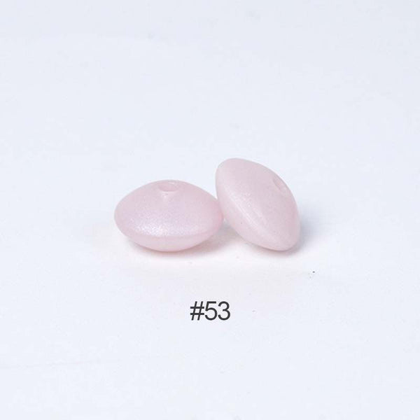 Perles en silicone en forme de soucoupe de 12 mm