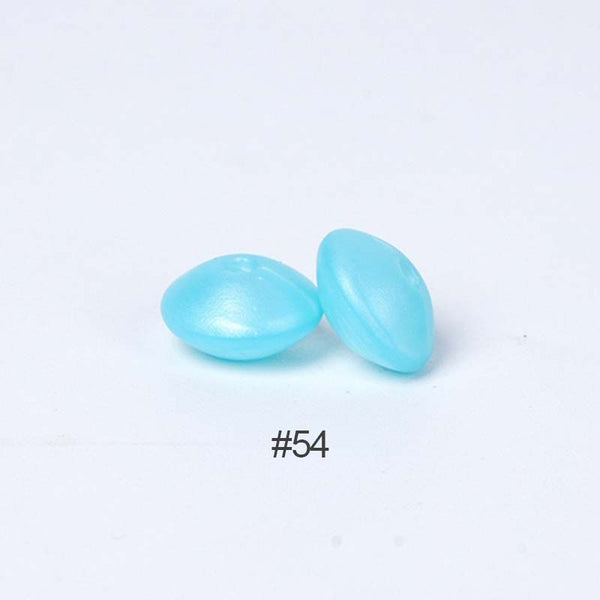 Perles en silicone en forme de soucoupe de 12 mm