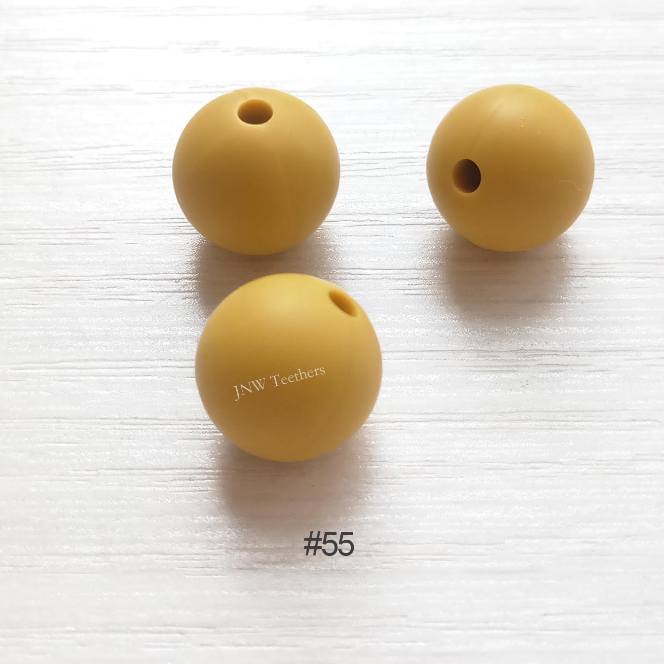 55 Mustard silicone round beads 9mm 12mm 15mm