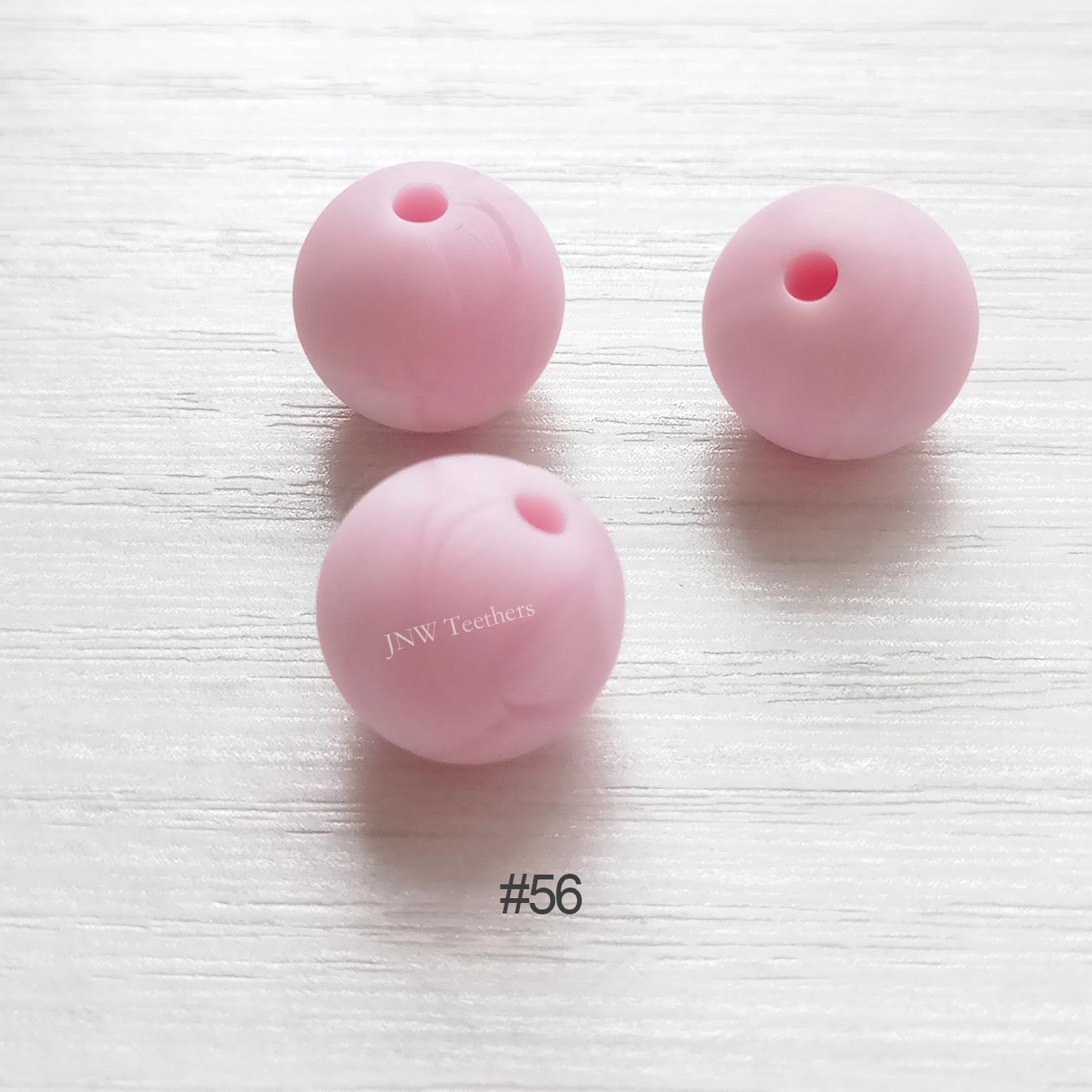 56 Marble pink silicone round beads 9mm 12mm 15mm