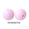 JNWTeethers 12mm silicone round beads marble pink