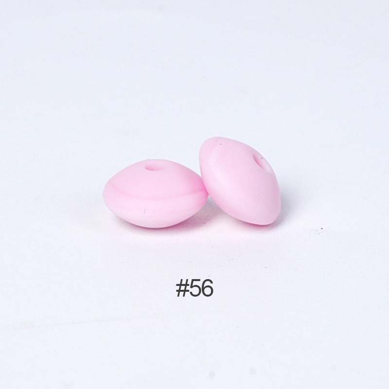 Perles en silicone en forme de soucoupe de 12 mm
