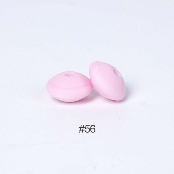 Perles en silicone en forme de soucoupe de 12 mm