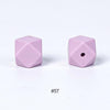 20pcs 14mm Silicone Hexagon Beads
