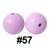 20pcs 12mm Round Silicone Beads
