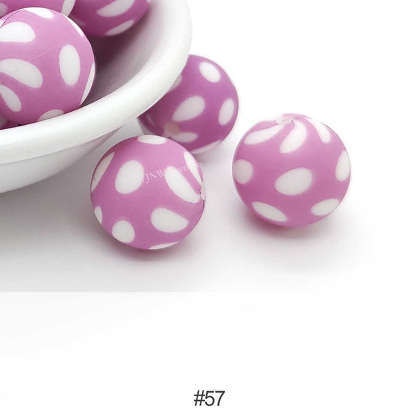 Silicone Print Beads #57