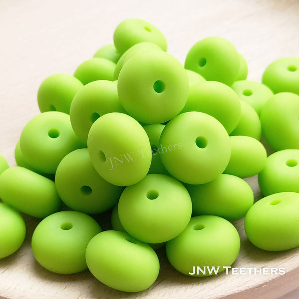 14mm Silicone Abacus - Chartreuse