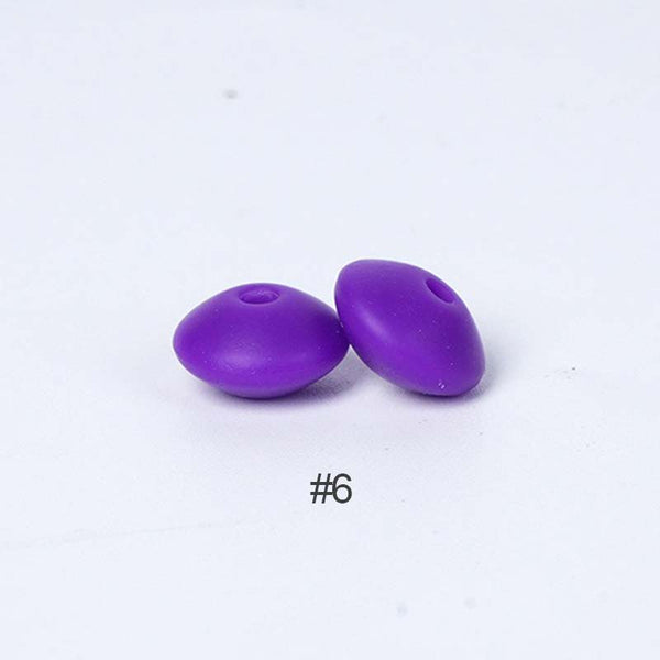 Silikonperlen 12mm Linsenperlen