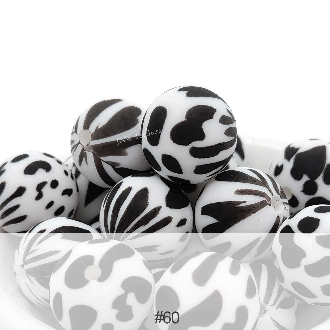 Silicone Print Beads #60