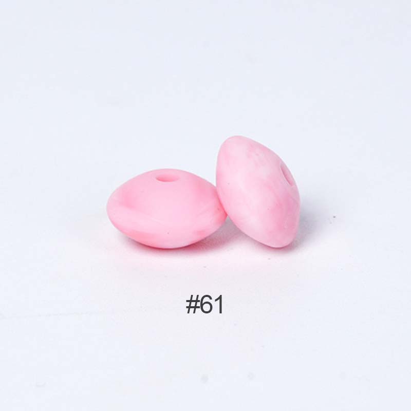 Perles en silicone en forme de soucoupe de 12 mm