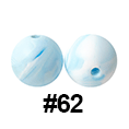 20pcs 12mm Round Silicone Beads
