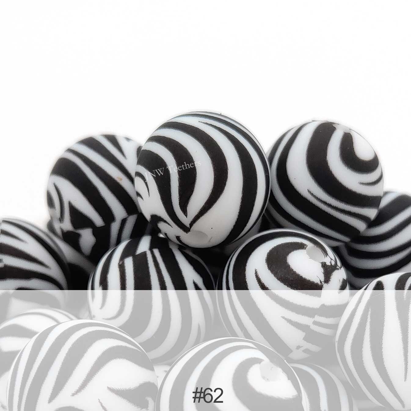 Silicone Print Beads #62